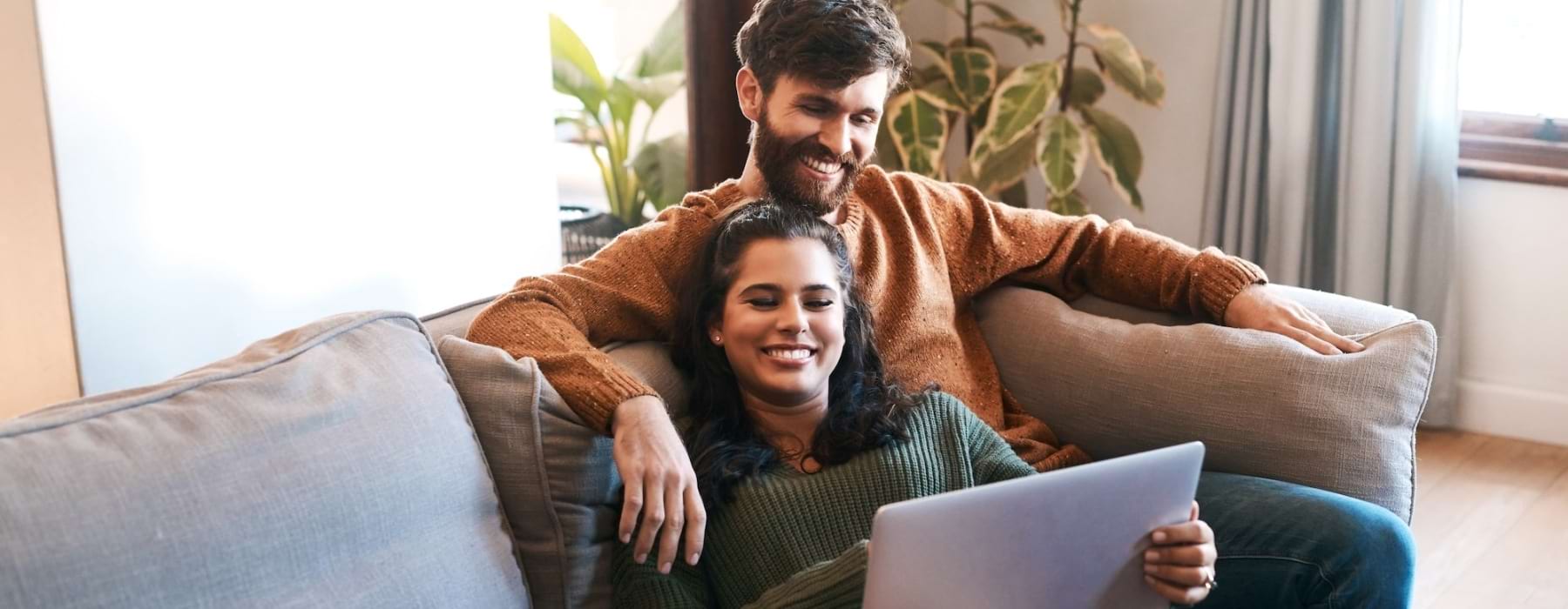 couple sitting on couch